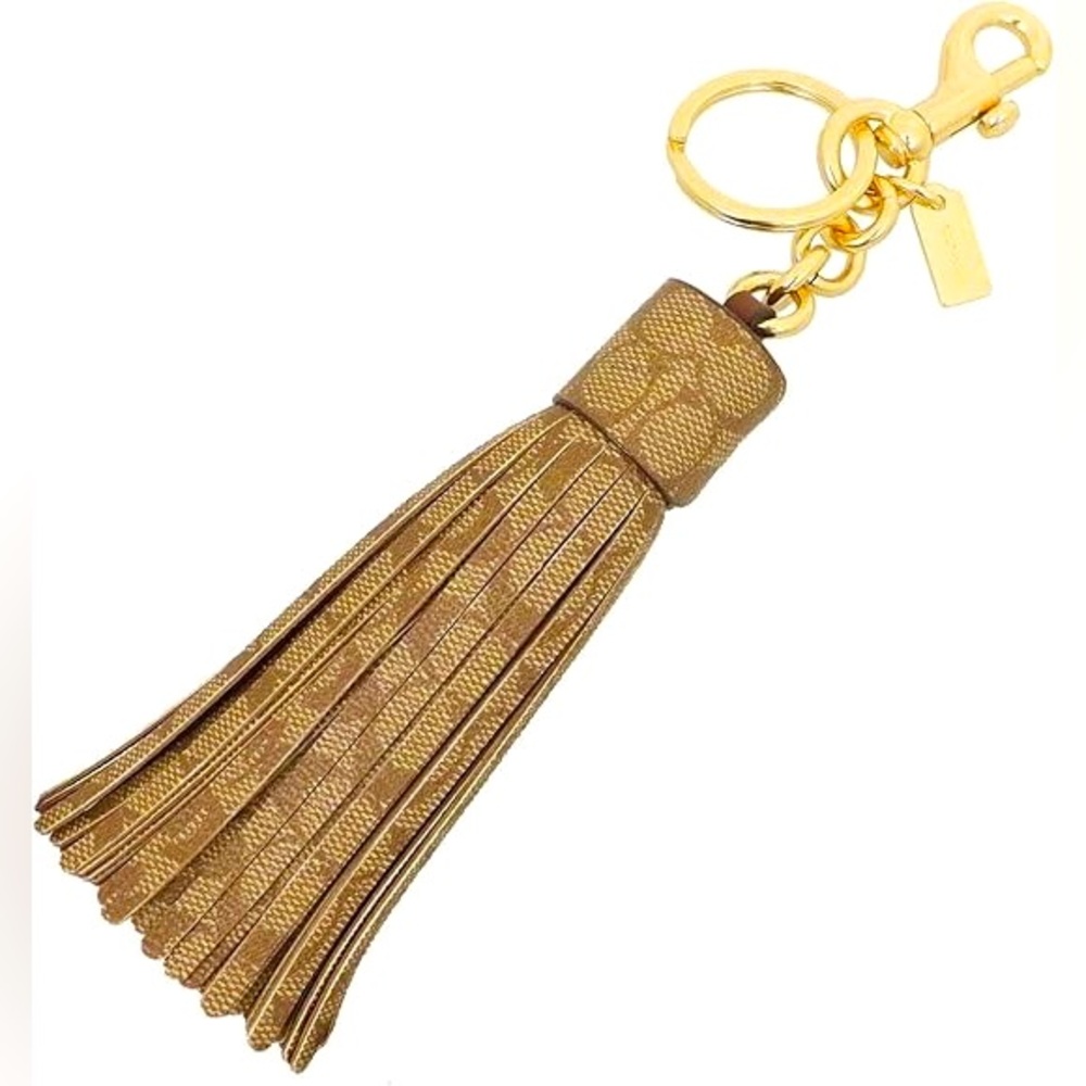 COACH TASSEL BAG CHARM SIGNATURE
CANVAS